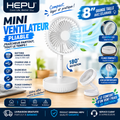 Mini Ventilateur Pliable HEPU – Fraîcheur partout