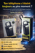 Powerbank CALUS 65 000 mAh – Haute capacité