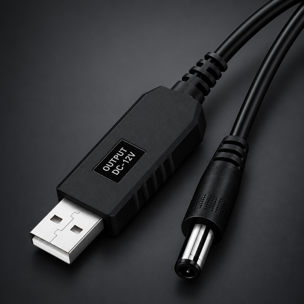 Câble USB vers DC 5,5 × 2,1 mm