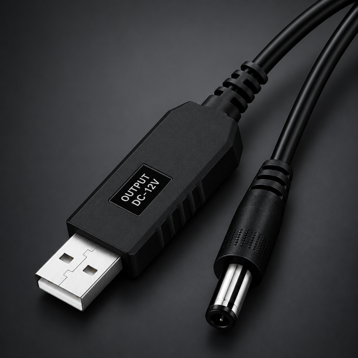 Câble USB vers DC 5,5 × 2,1 mm